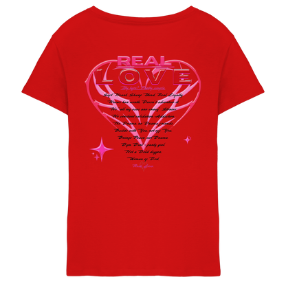 The Real Love - Ladies V-Neck Shirt