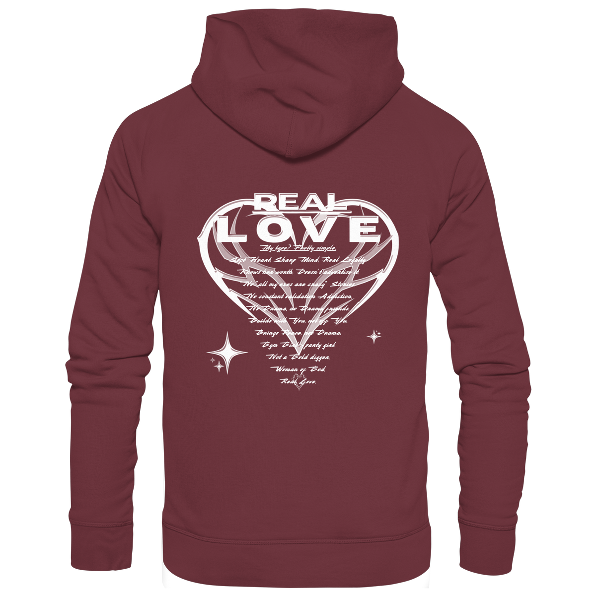 The REAL LOVE BASiCS - Organic Basic Hoodie