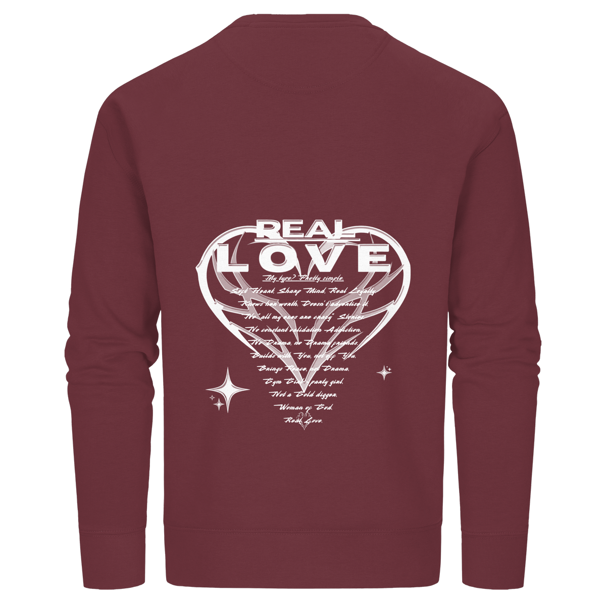 The REAL LOVE BASiCS - Organic Basic Unisex Sweatshirt