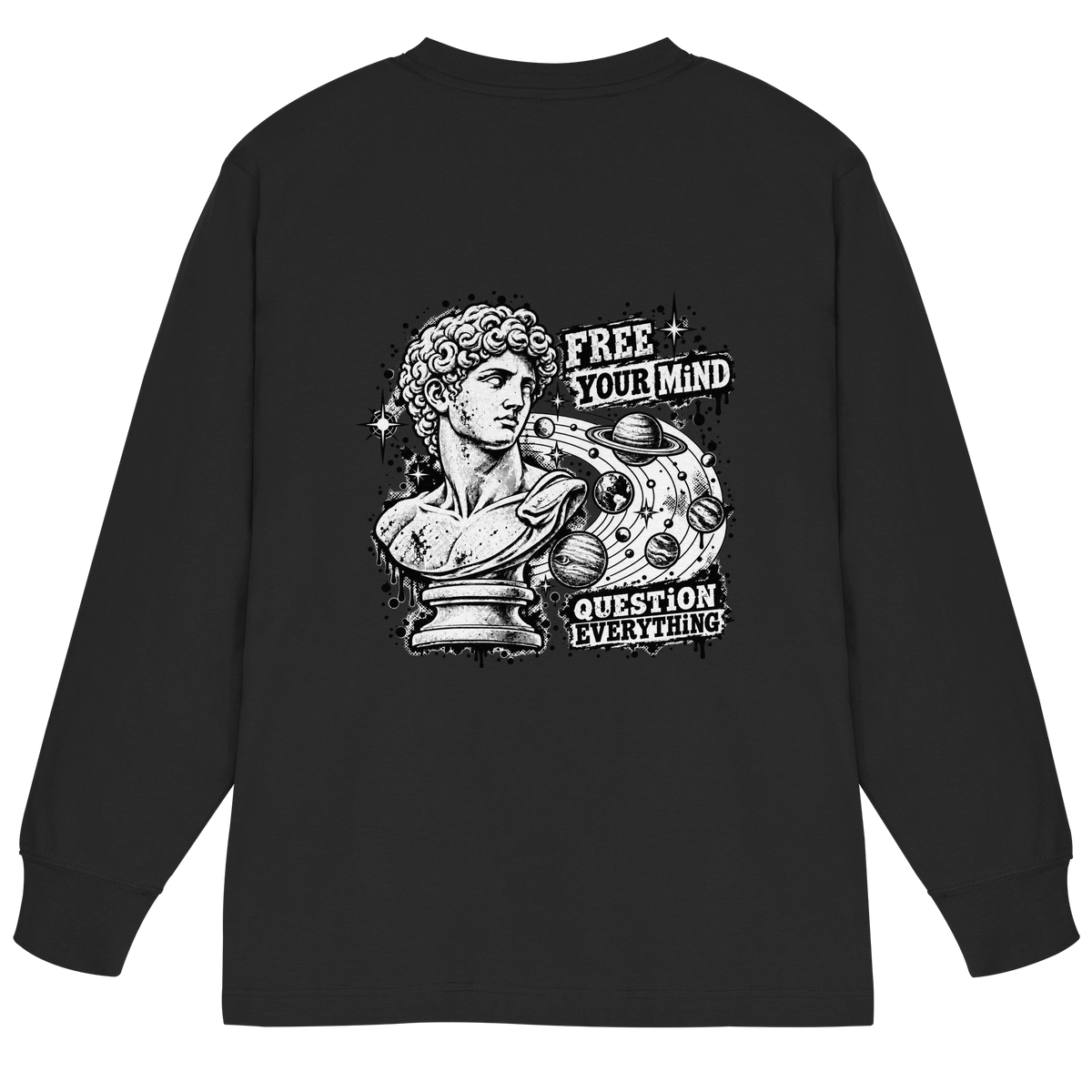 The Philosopher - Organic Heavy Oversized Longsleeve T-Shirt