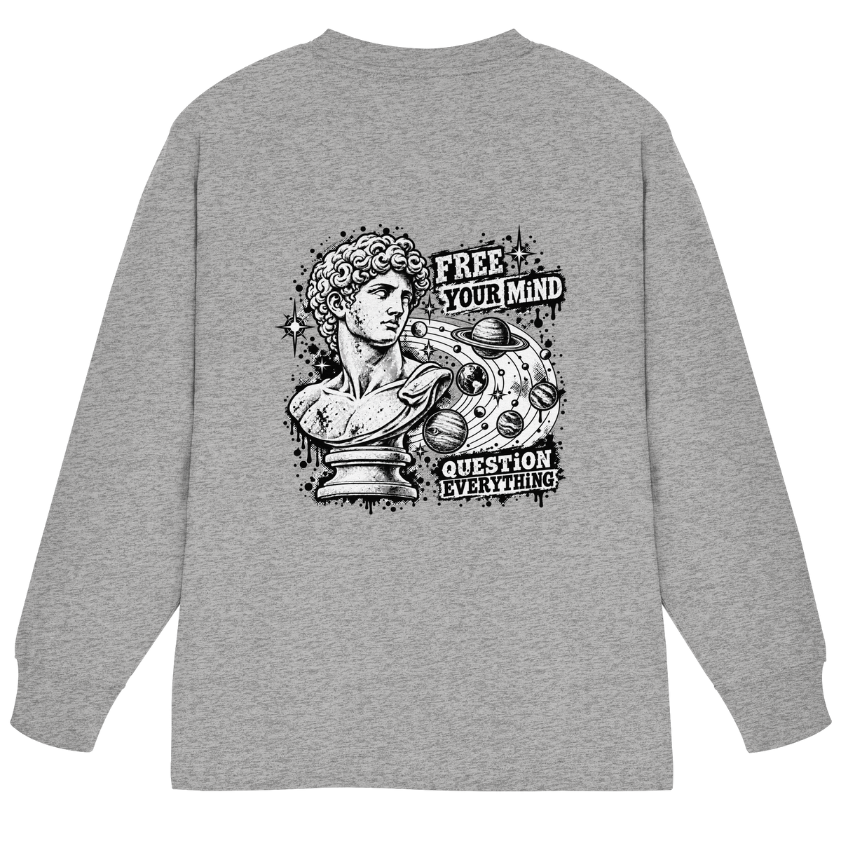 The Philosopher - Organic Heavy Oversized Longsleeve T-Shirt