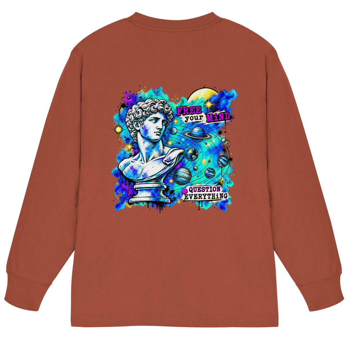 The Philosopher - Organic Heavy Oversized Longsleeve T-Shirt
