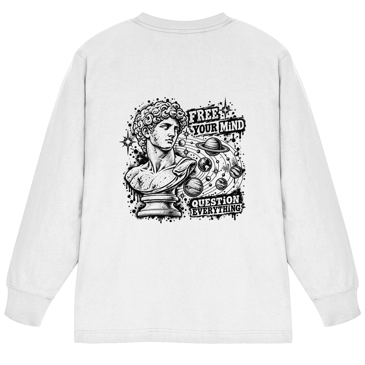 The Philosopher - Organic Heavy Oversized Longsleeve T-Shirt