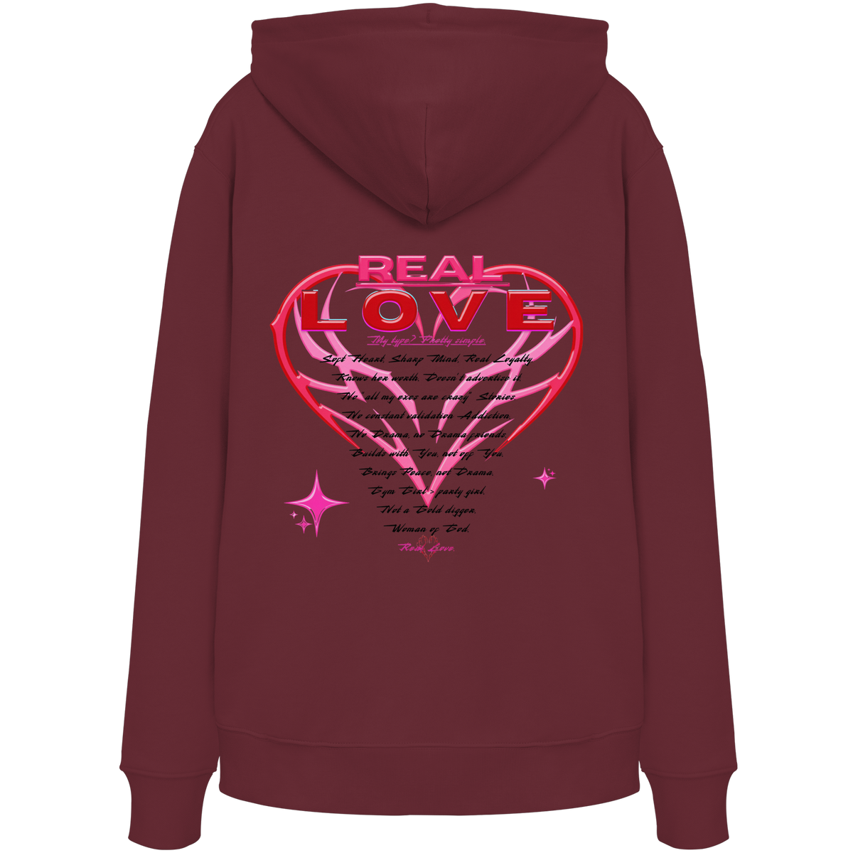 The Real Love - Organic Hoodie