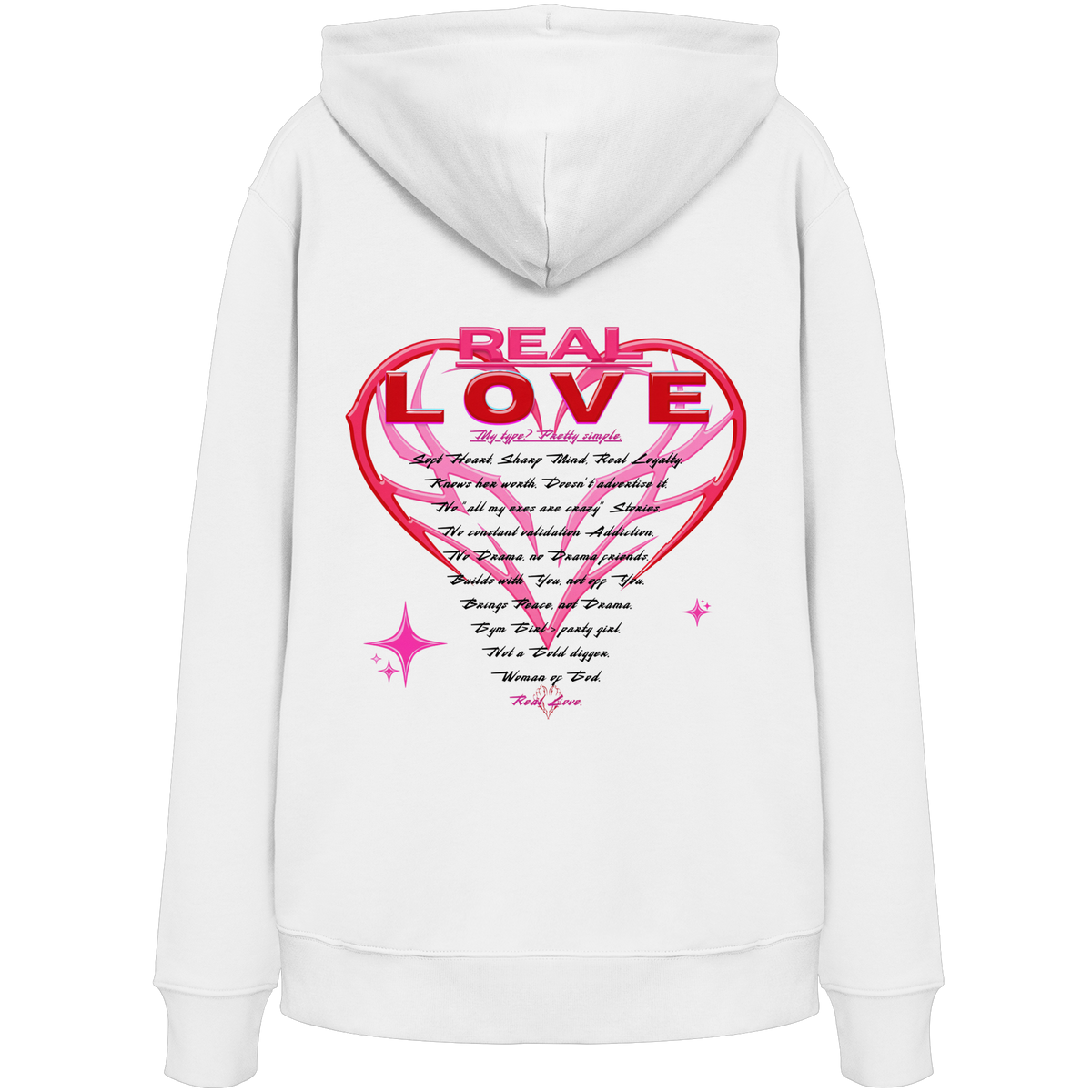 The Real Love - Organic Hoodie