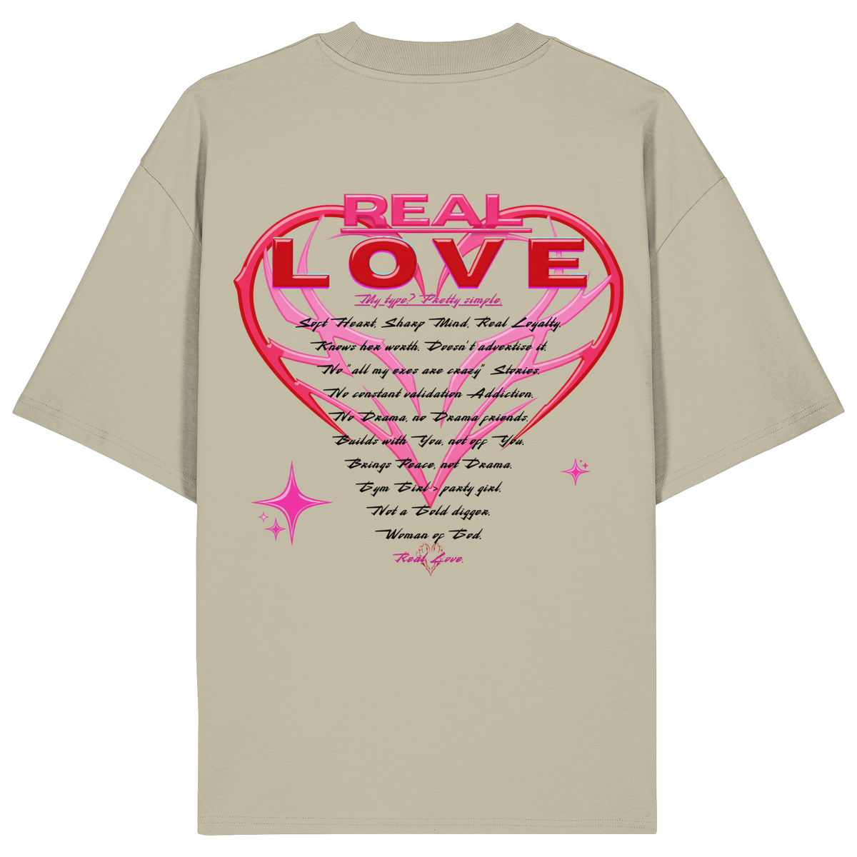 The Real Love - Organic Oversize Shirt