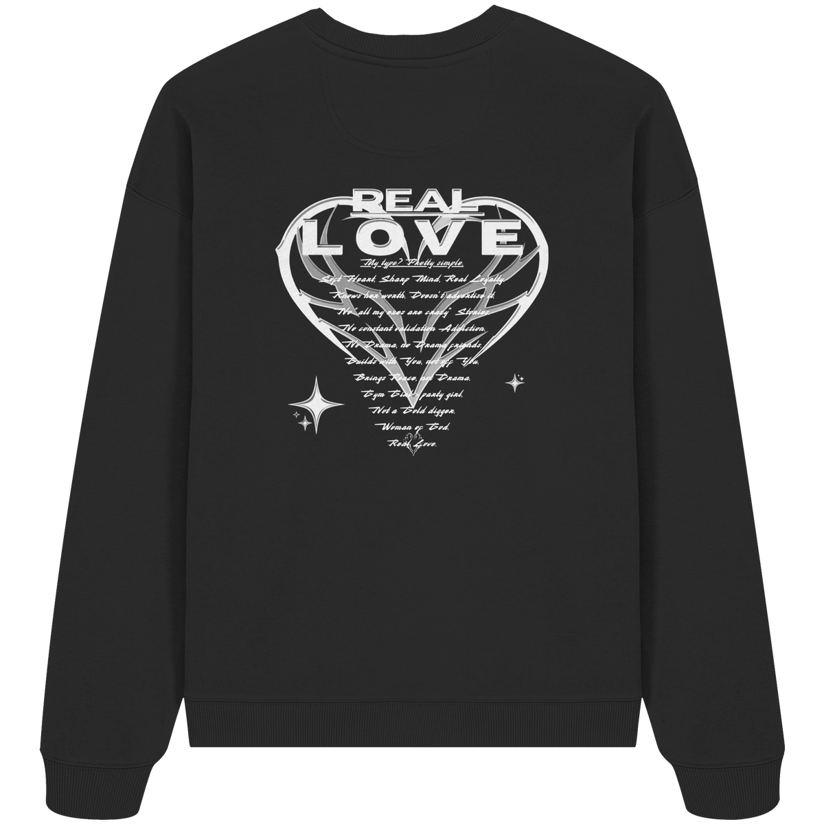 The REAL LOVE BASiCS - Organic Oversize Sweatshirt