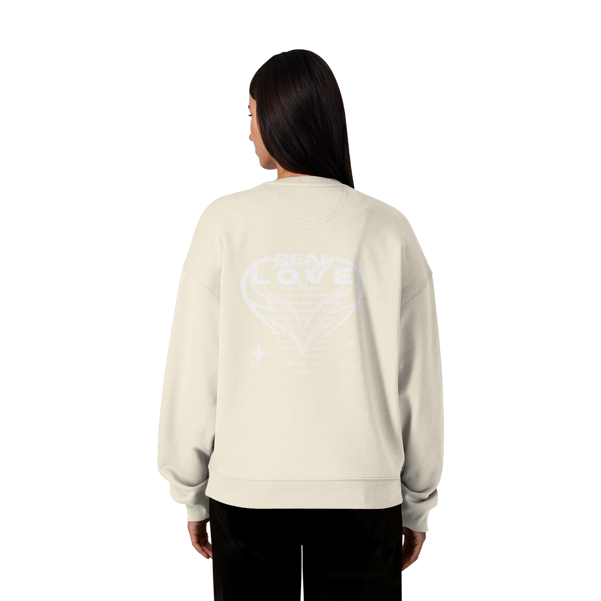 The REAL LOVE BASiCS - Organic Oversize Sweatshirt