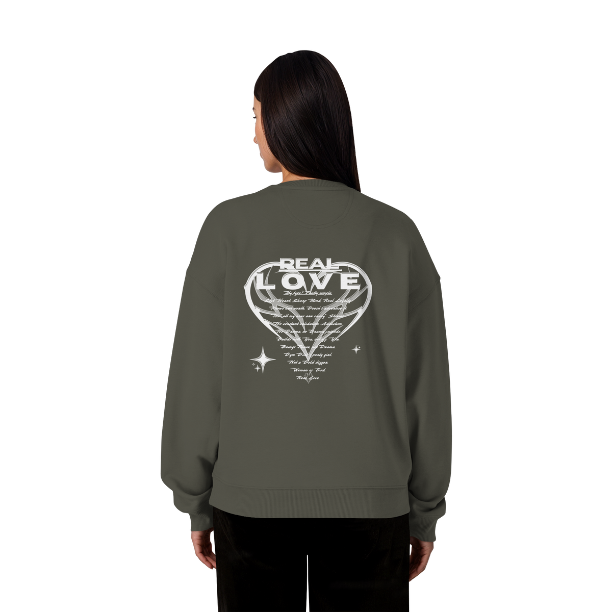 The REAL LOVE BASiCS - Organic Oversize Sweatshirt
