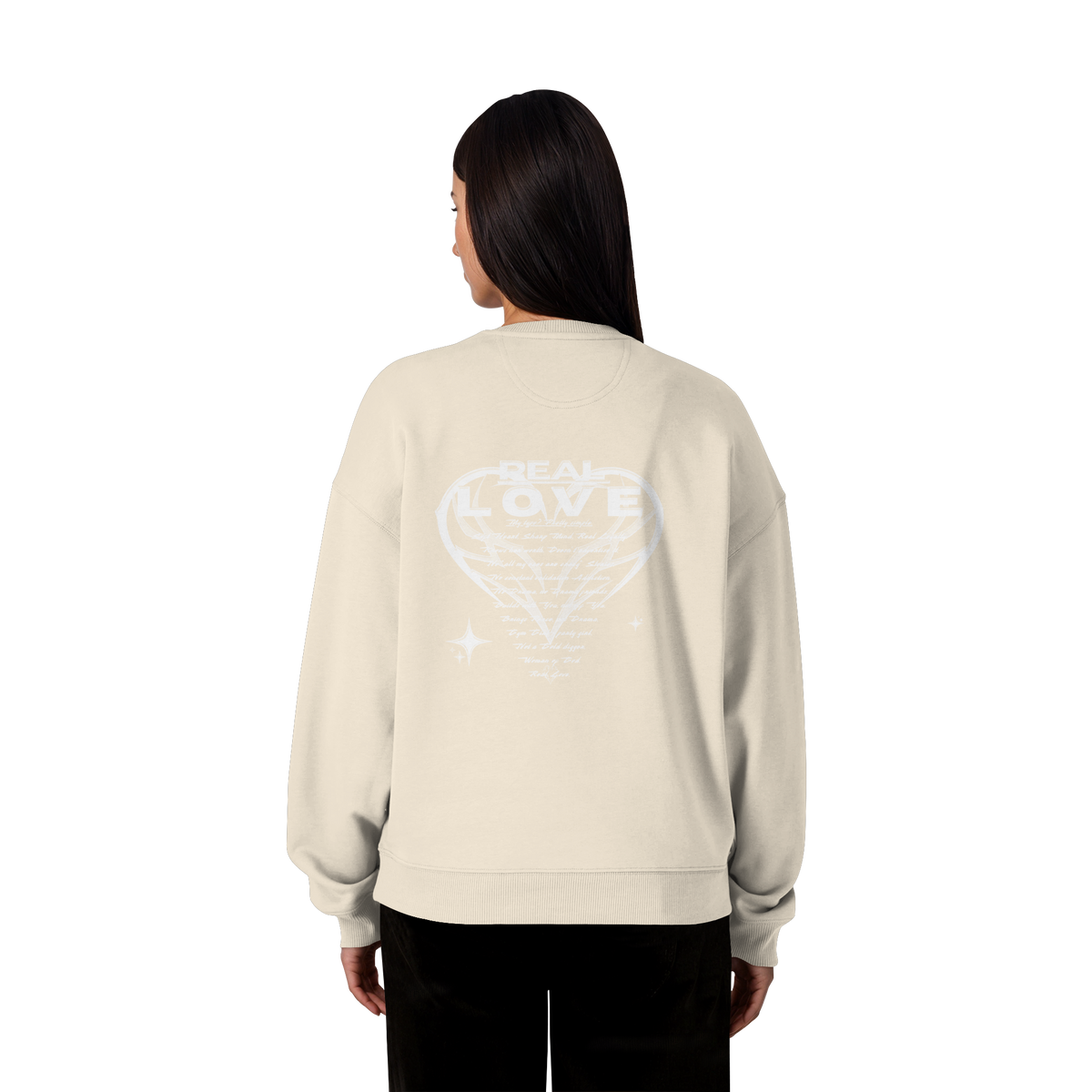 The REAL LOVE BASiCS - Organic Oversize Sweatshirt