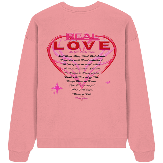 The Real Love - Organic Oversize Sweatshirt