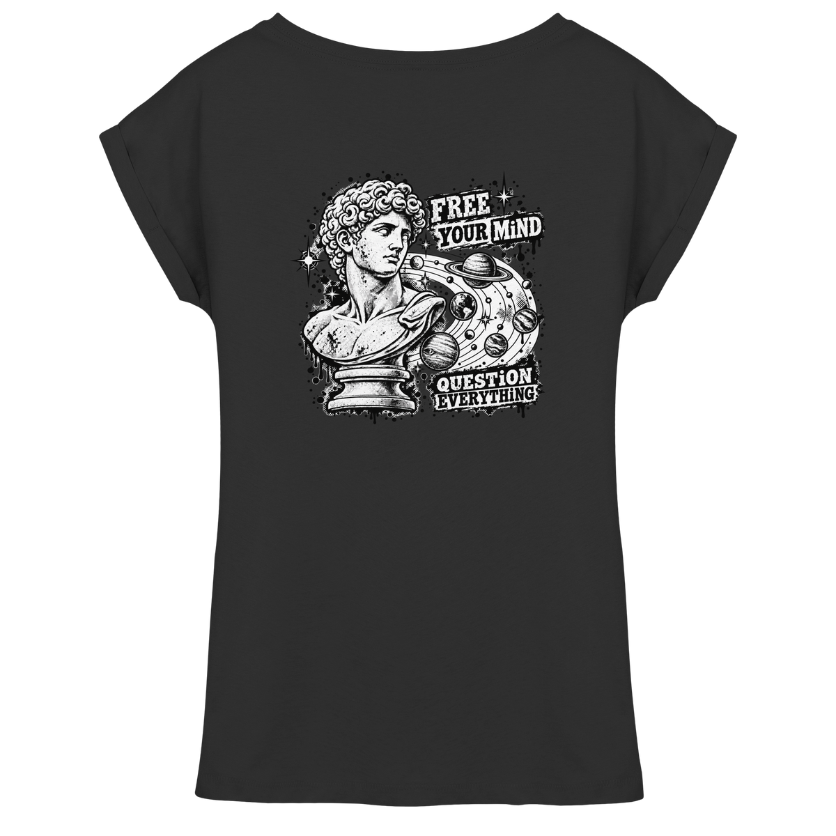 The Philosopher - Womens Extended Shoulder T-Shirt