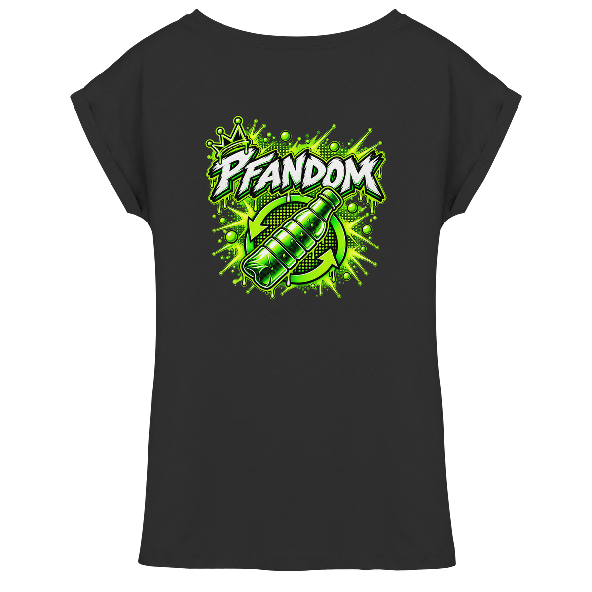 PFANDOM - Womens Extended Shoulder T-Shirt