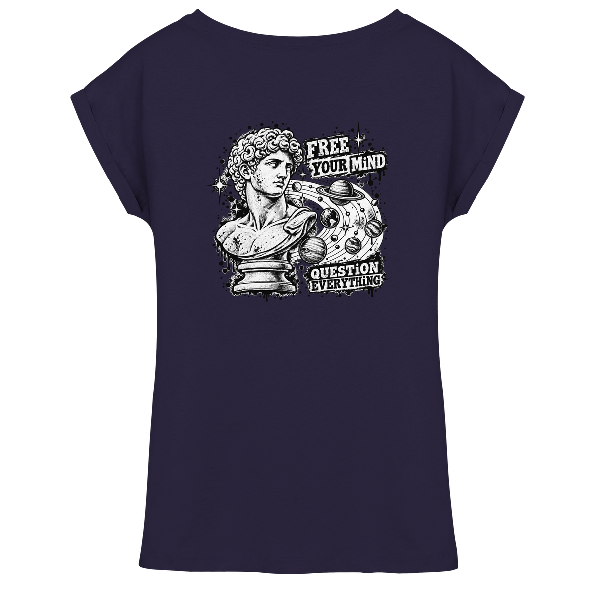 The Philosopher - Womens Extended Shoulder T-Shirt