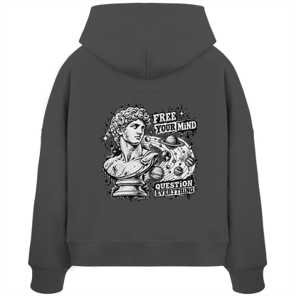 The Philosopher - Womens Organic Boxcut Hoodie