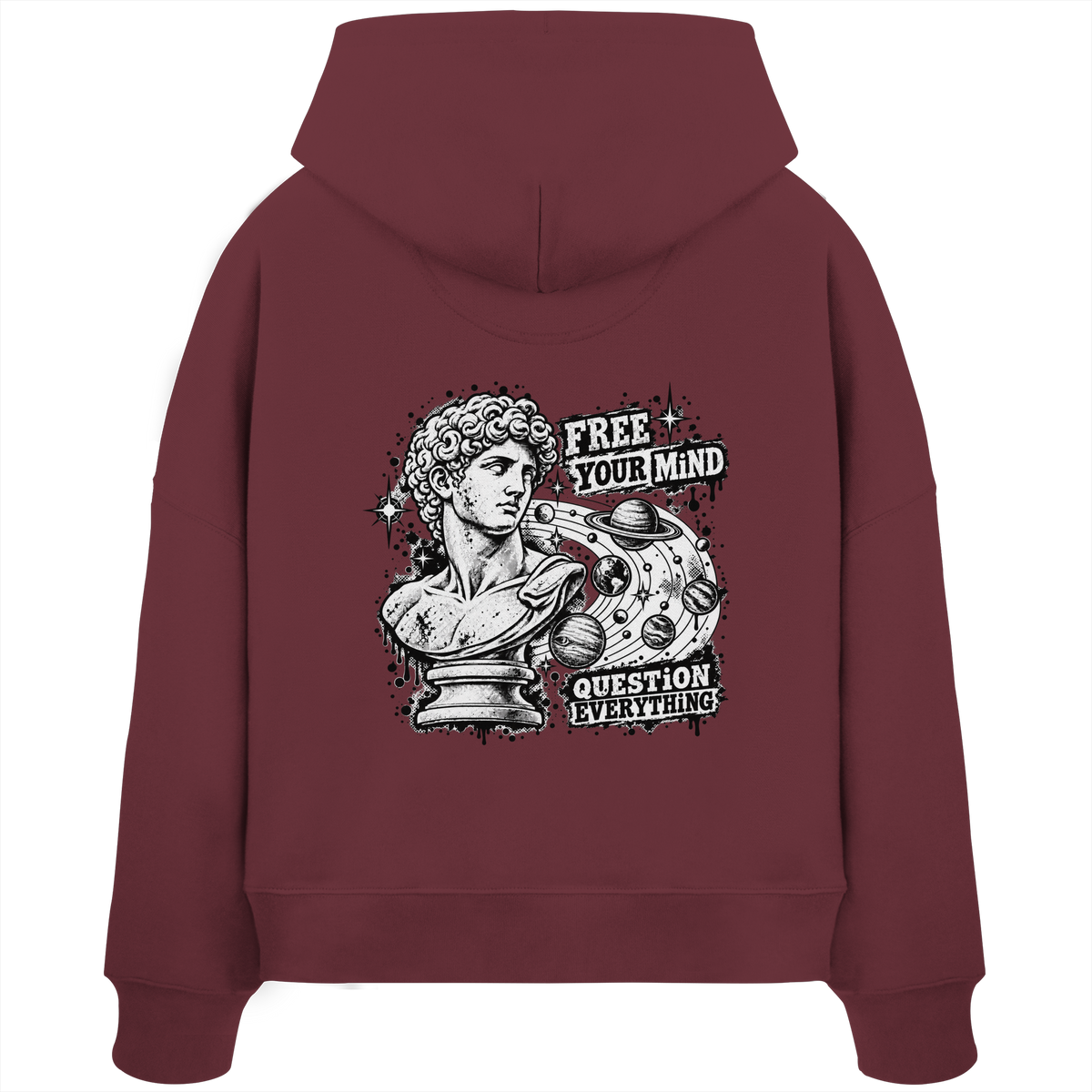 The Philosopher - Womens Organic Boxcut Hoodie