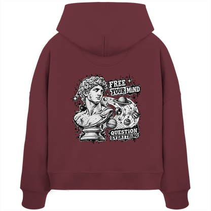 The Philosopher - Womens Organic Boxcut Hoodie