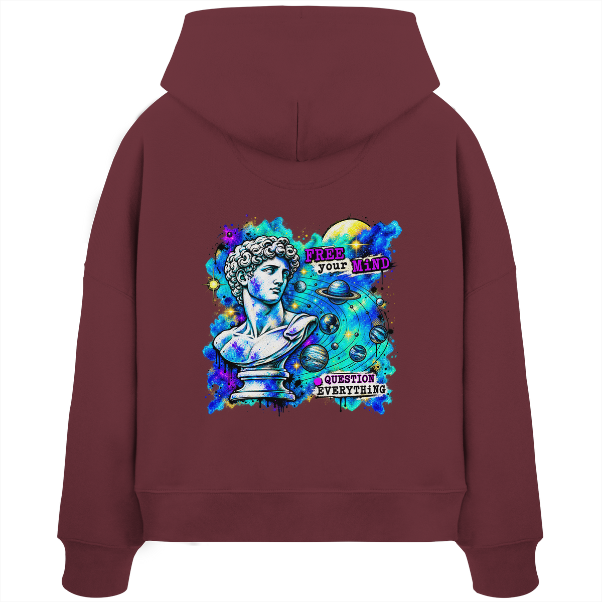 The Philosopher - Womens Organic Boxcut Hoodie