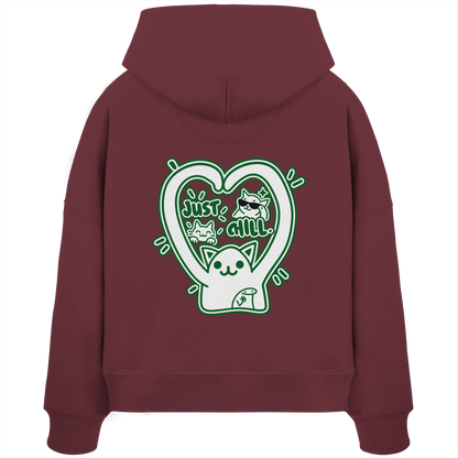 low CORTiSOL - Womens Organic Boxcut Hoodie