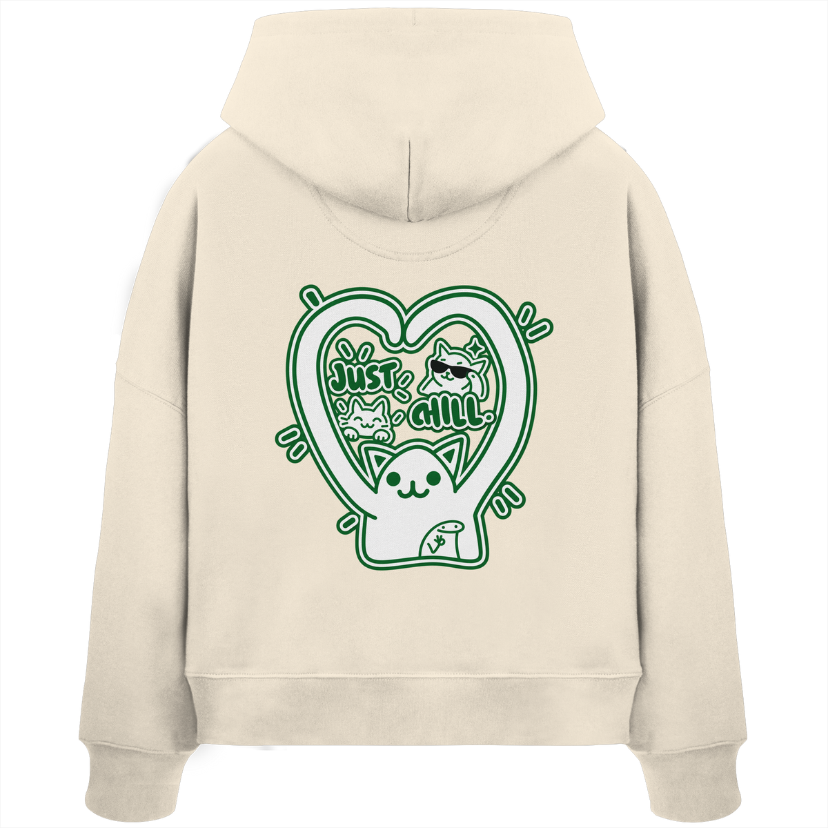 low CORTiSOL - Womens Organic Boxcut Hoodie