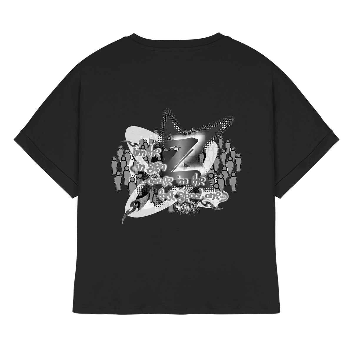 The Rebellion Z BASiCS - Womens Organic Rolled Sleeves T-Shirt