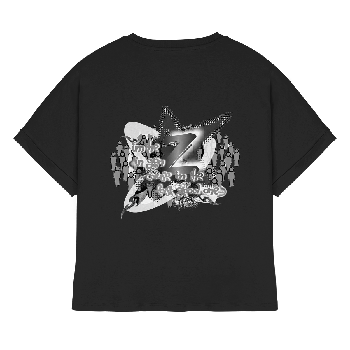 The Rebellion Z BASiC - Womens Organic Rolled Sleeves T-Shirt