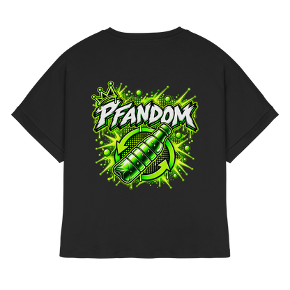PFANDOM - Womens Organic Rolled Sleeves T-Shirt