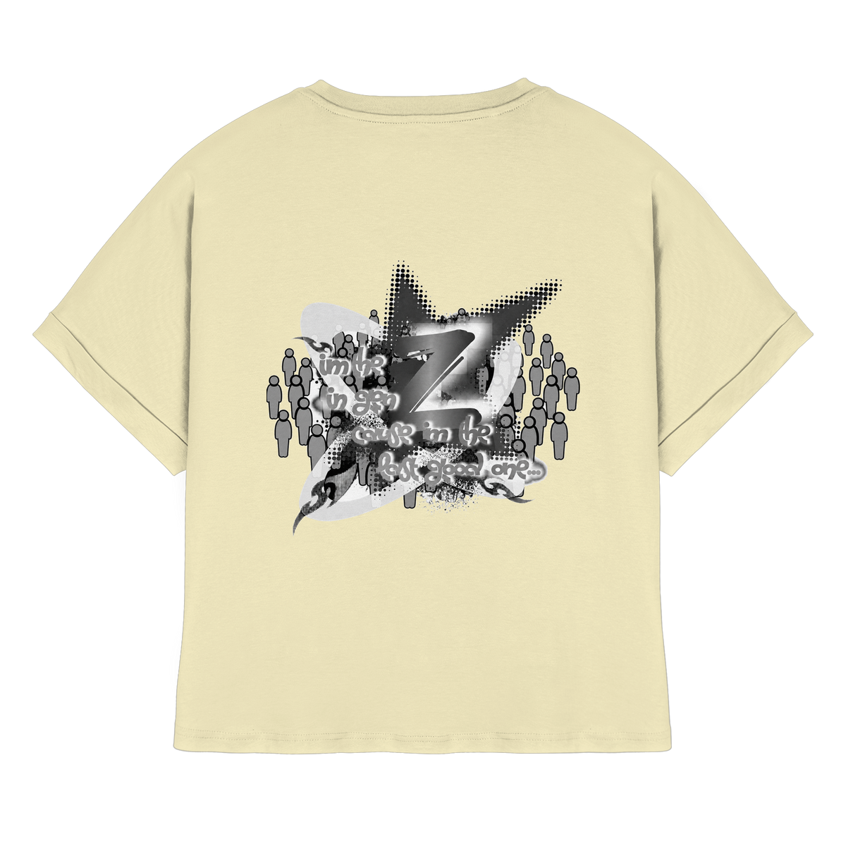 The Rebellion Z BASiCS - Womens Organic Rolled Sleeves T-Shirt