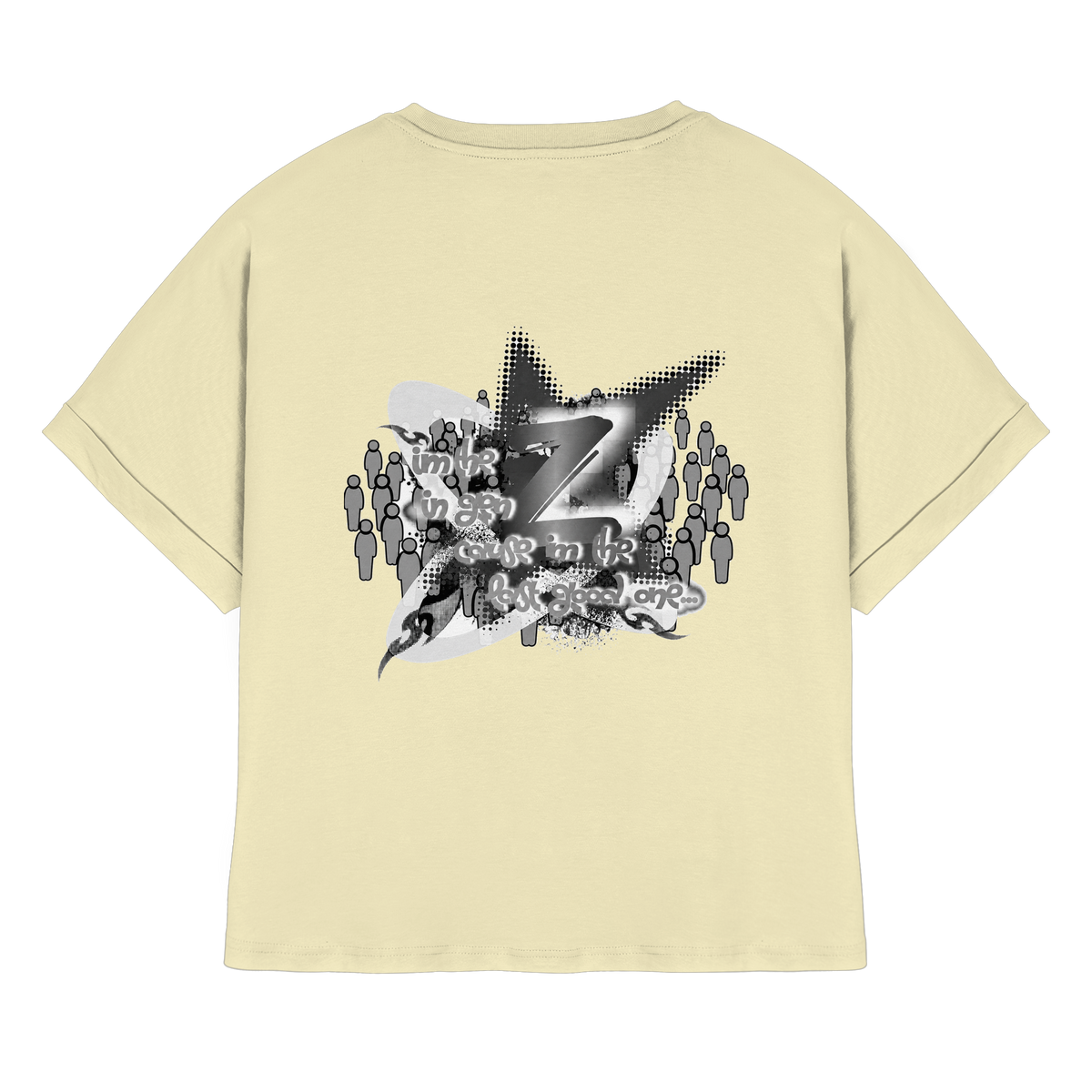 The Rebellion Z BASiC - Womens Organic Rolled Sleeves T-Shirt