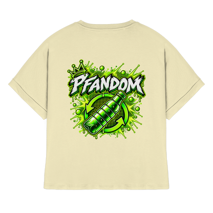PFANDOM - Womens Organic Rolled Sleeves T-Shirt