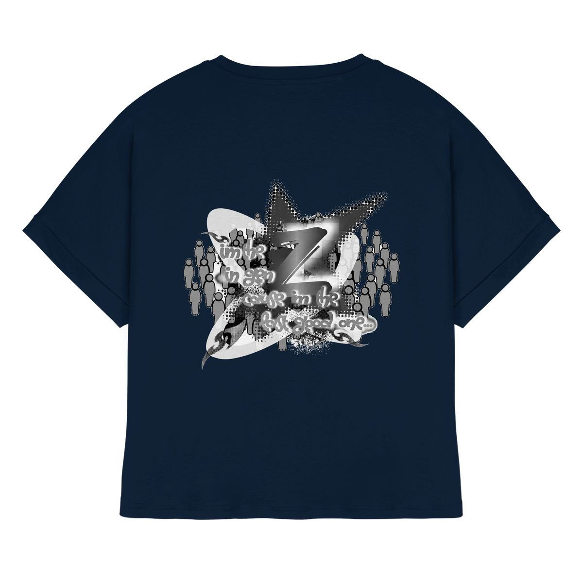 The Rebellion Z BASiCS - Womens Organic Rolled Sleeves T-Shirt