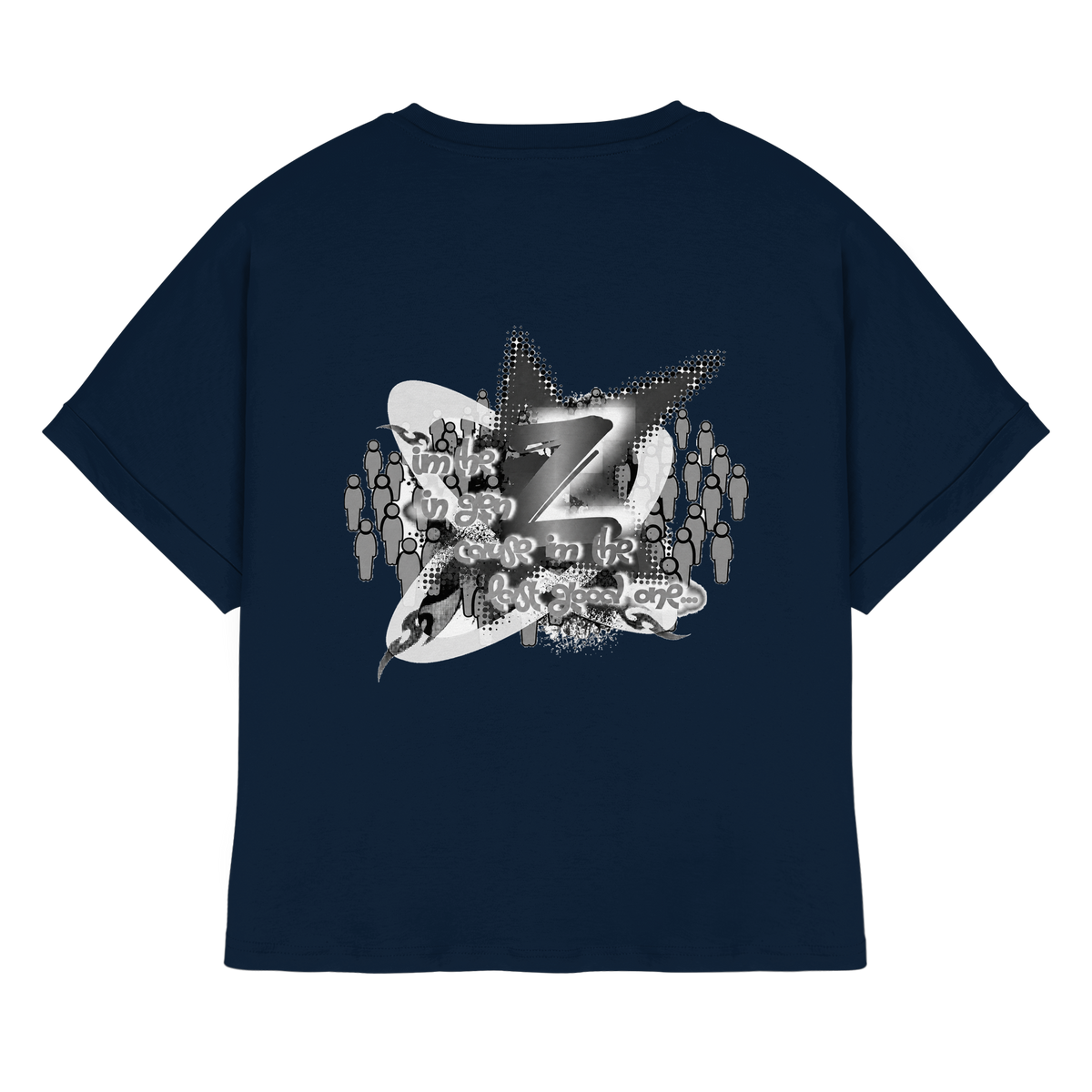 The Rebellion Z BASiC - Womens Organic Rolled Sleeves T-Shirt