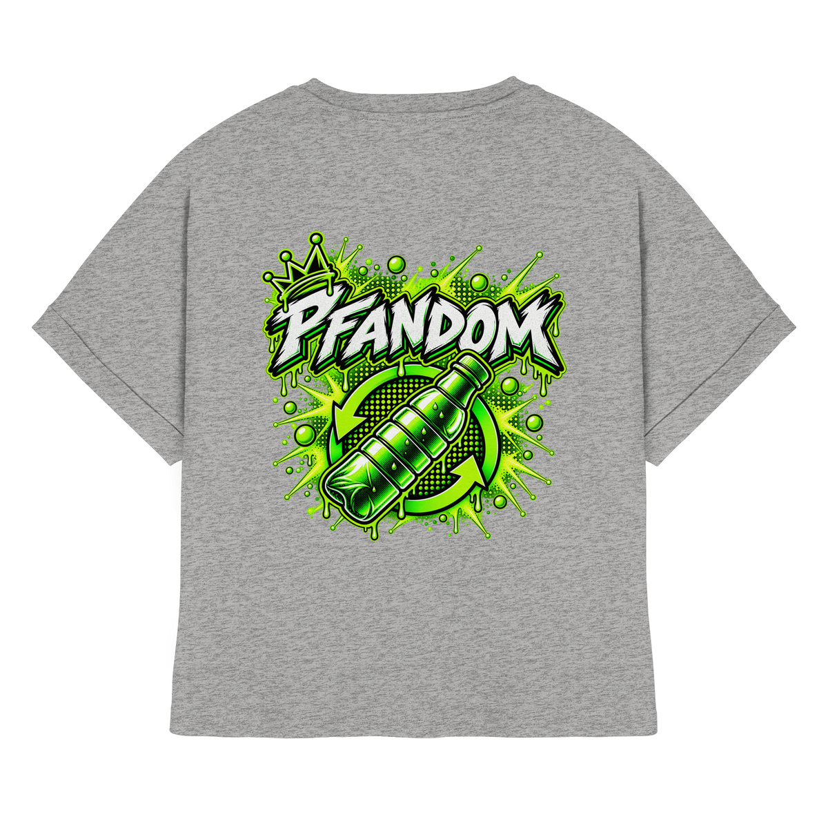 PFANDOM - Womens Organic Rolled Sleeves T-Shirt