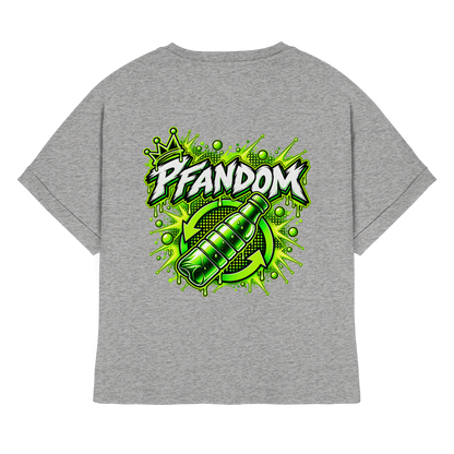 PFANDOM - Womens Organic Rolled Sleeves T-Shirt