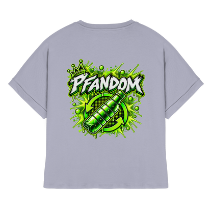 PFANDOM - Womens Organic Rolled Sleeves T-Shirt