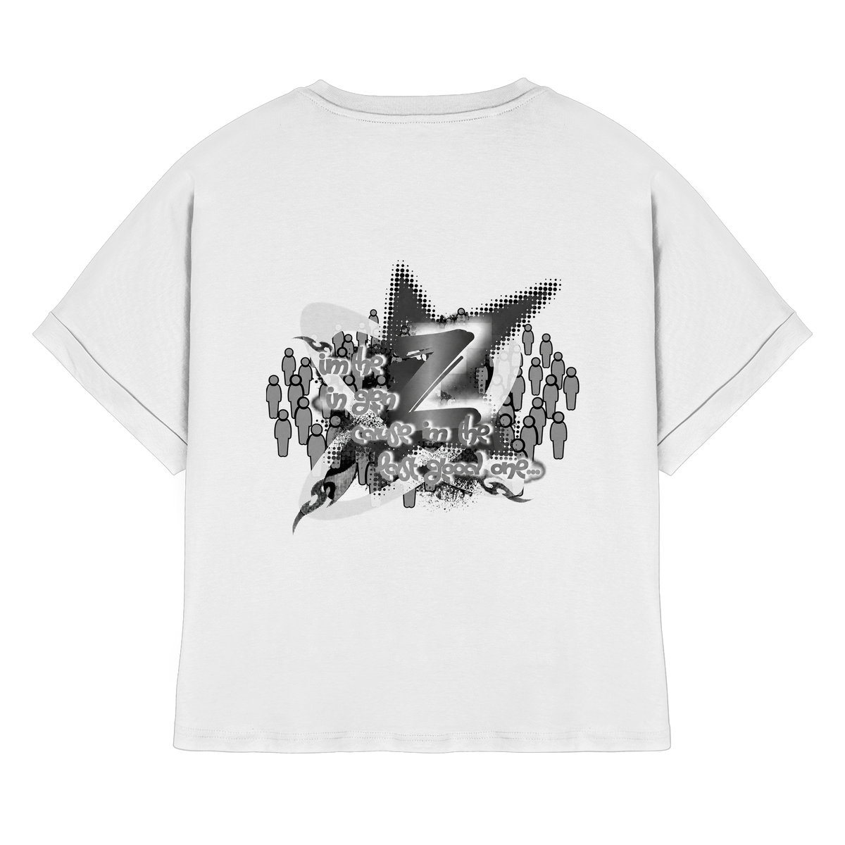 The Rebellion Z BASiCS - Womens Organic Rolled Sleeves T-Shirt