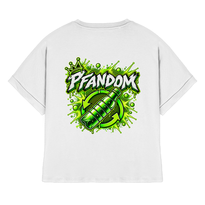 PFANDOM - Womens Organic Rolled Sleeves T-Shirt