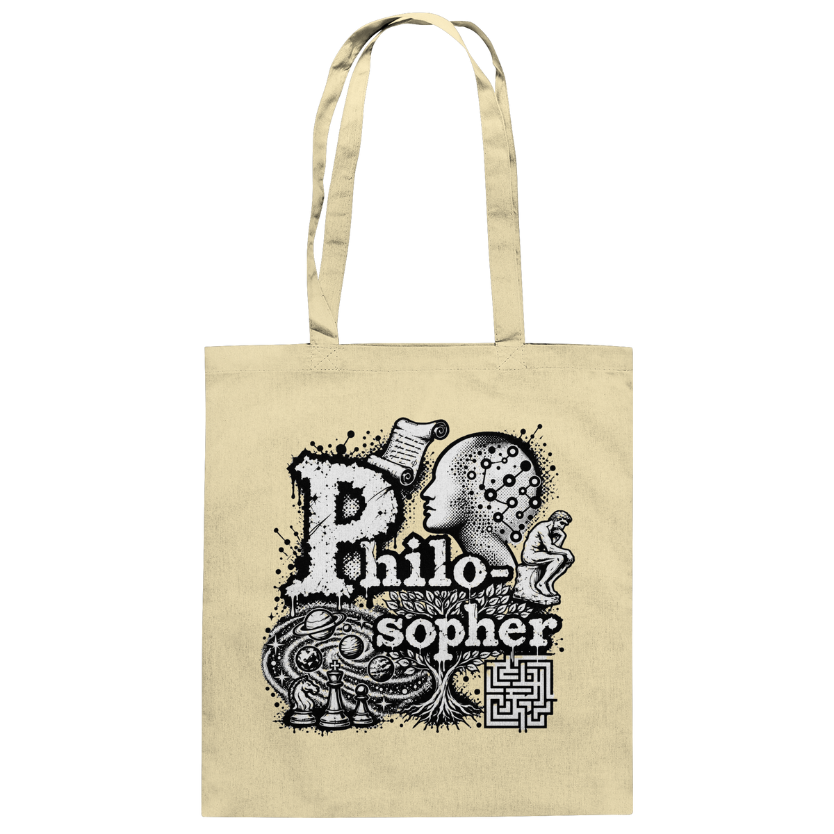 The Philosopher - Baumwolltasche