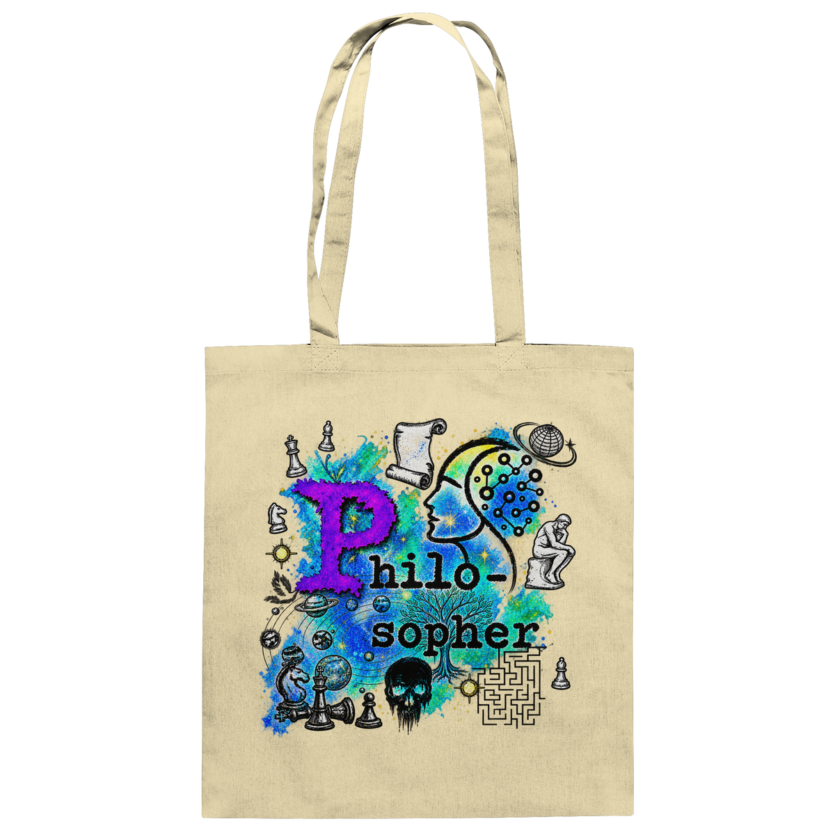 The Philosopher - Baumwolltasche