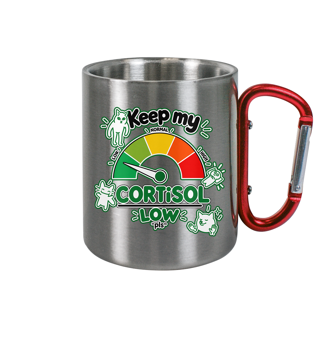 low CORTiSOL - Edelstahl Tasse