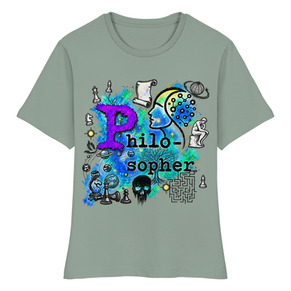 The Philosopher - Fitted Ladies Organic Shirt