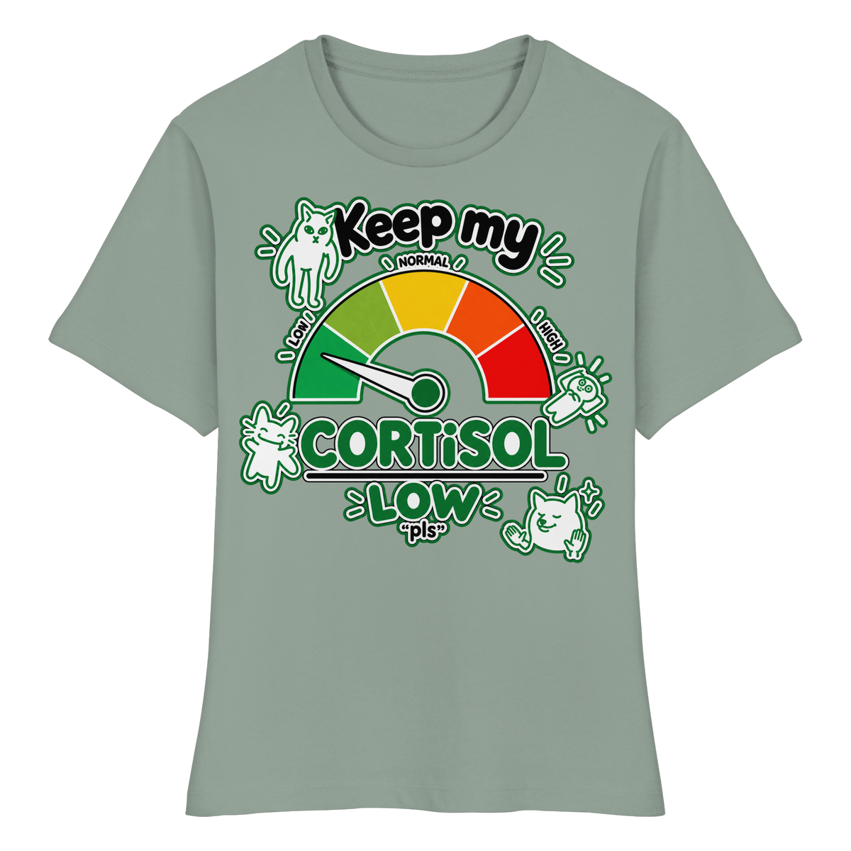 low CORTiSOL - Fitted Ladies Organic Shirt