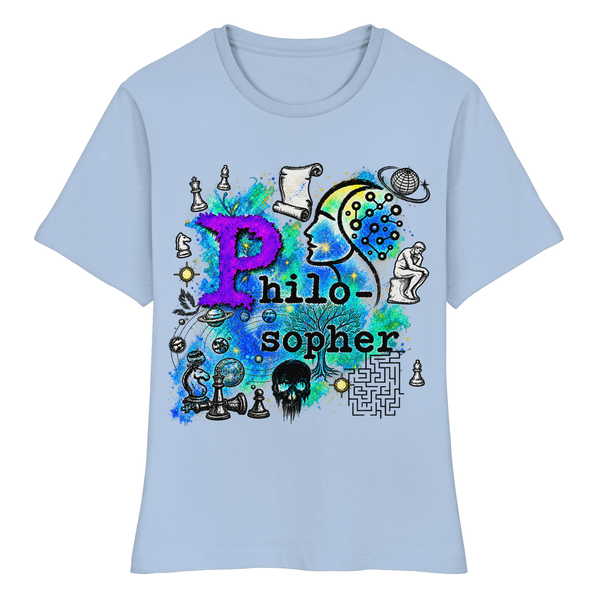 The Philosopher - Fitted Ladies Organic Shirt