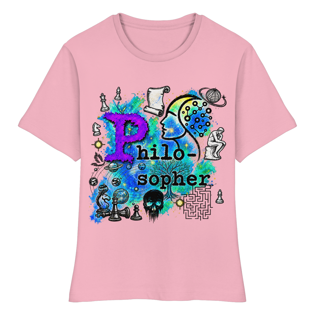 The Philosopher - Fitted Ladies Organic Shirt