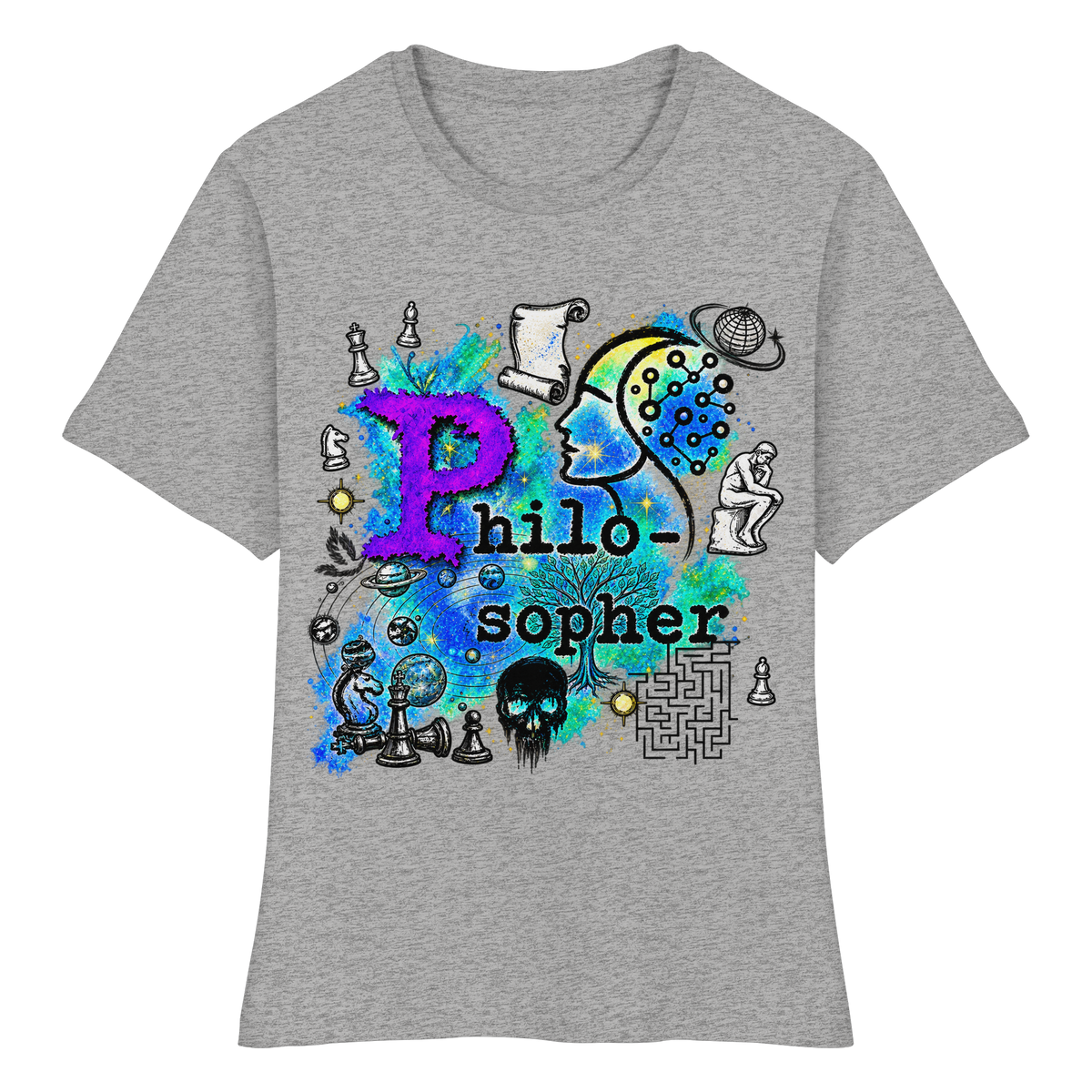 The Philosopher - Fitted Ladies Organic Shirt