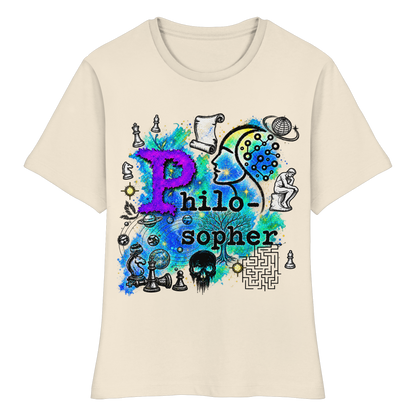 The Philosopher - Fitted Ladies Organic Shirt
