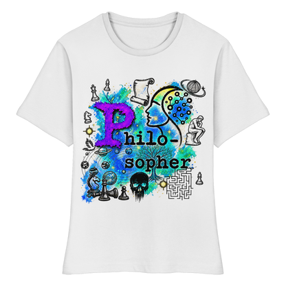The Philosopher - Fitted Ladies Organic Shirt