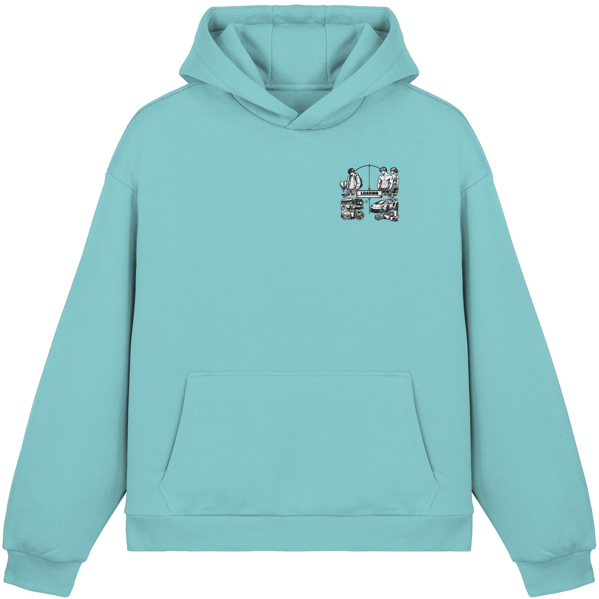 LOADiNG BASiCS - Fluffy Boxcut Hoodie
