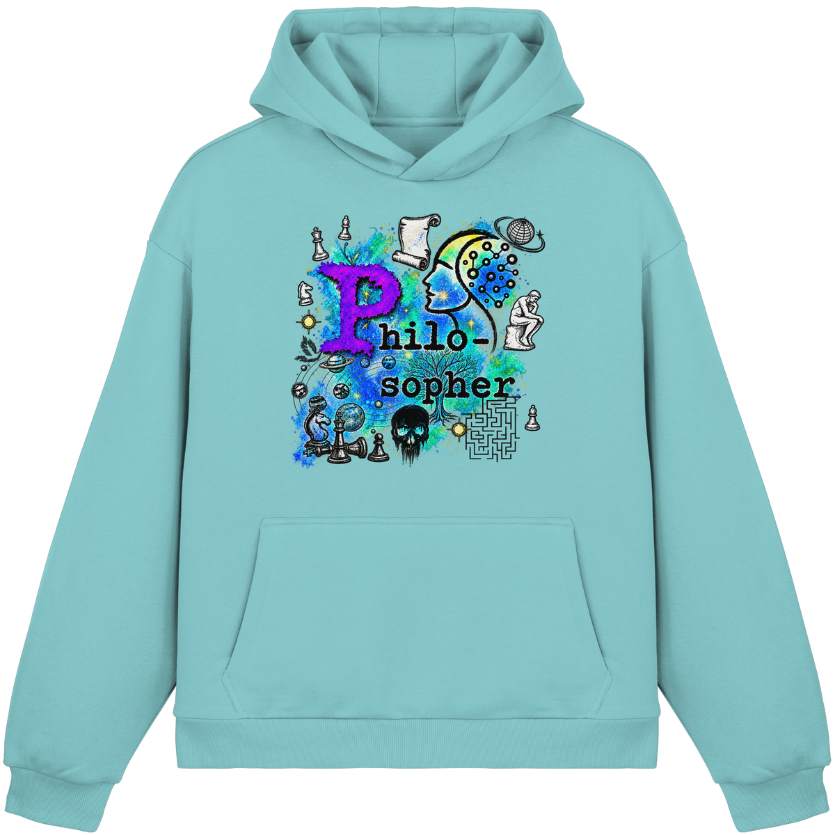 The Philosopher - Fluffy Boxcut Hoodie