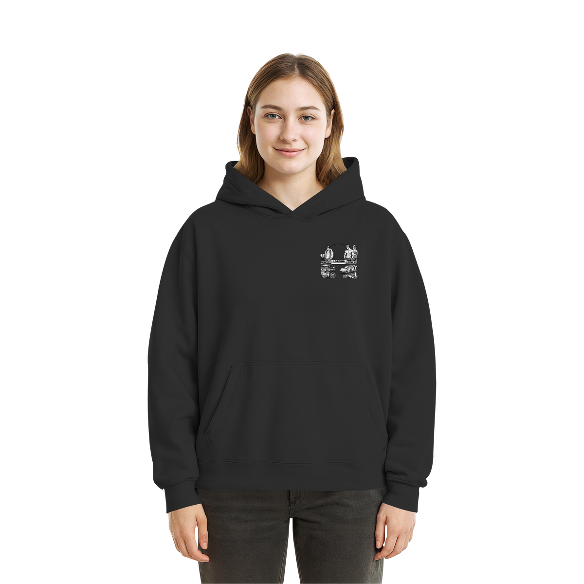 LOADiNG BASiCS - Fluffy Boxcut Hoodie